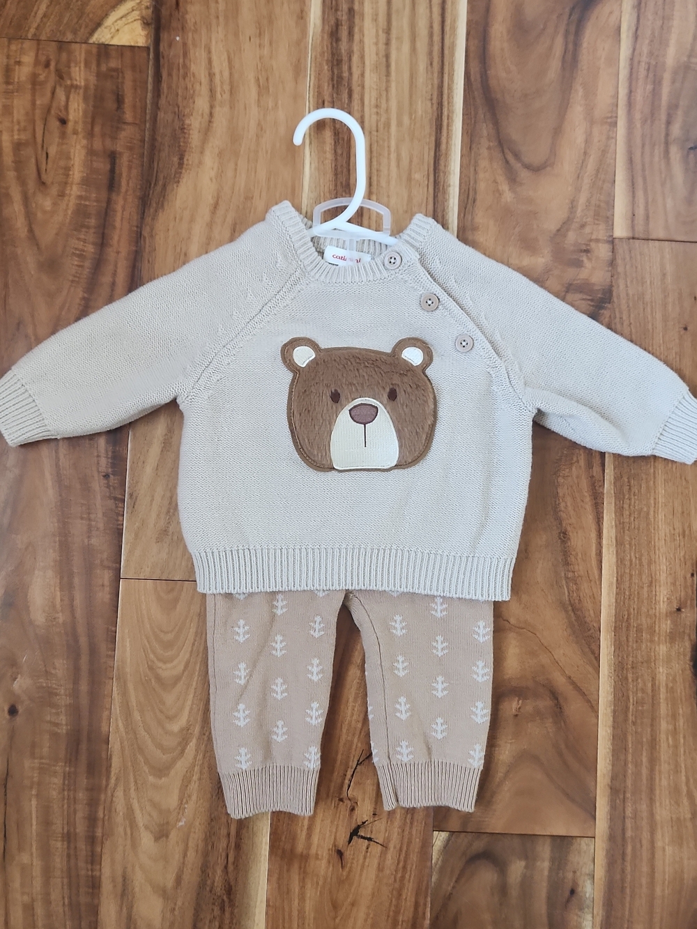 Catimini Boys Bear Set NWOT 3-6m